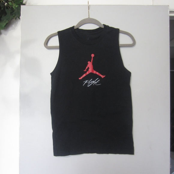 Jordan Tops - Jordan Flight Black Tank Top Tee Shirt S